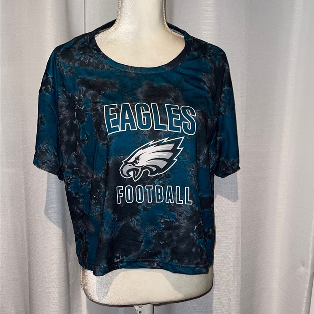 Philadelphia Eagles Womens To Tie-Dye For Crop Top